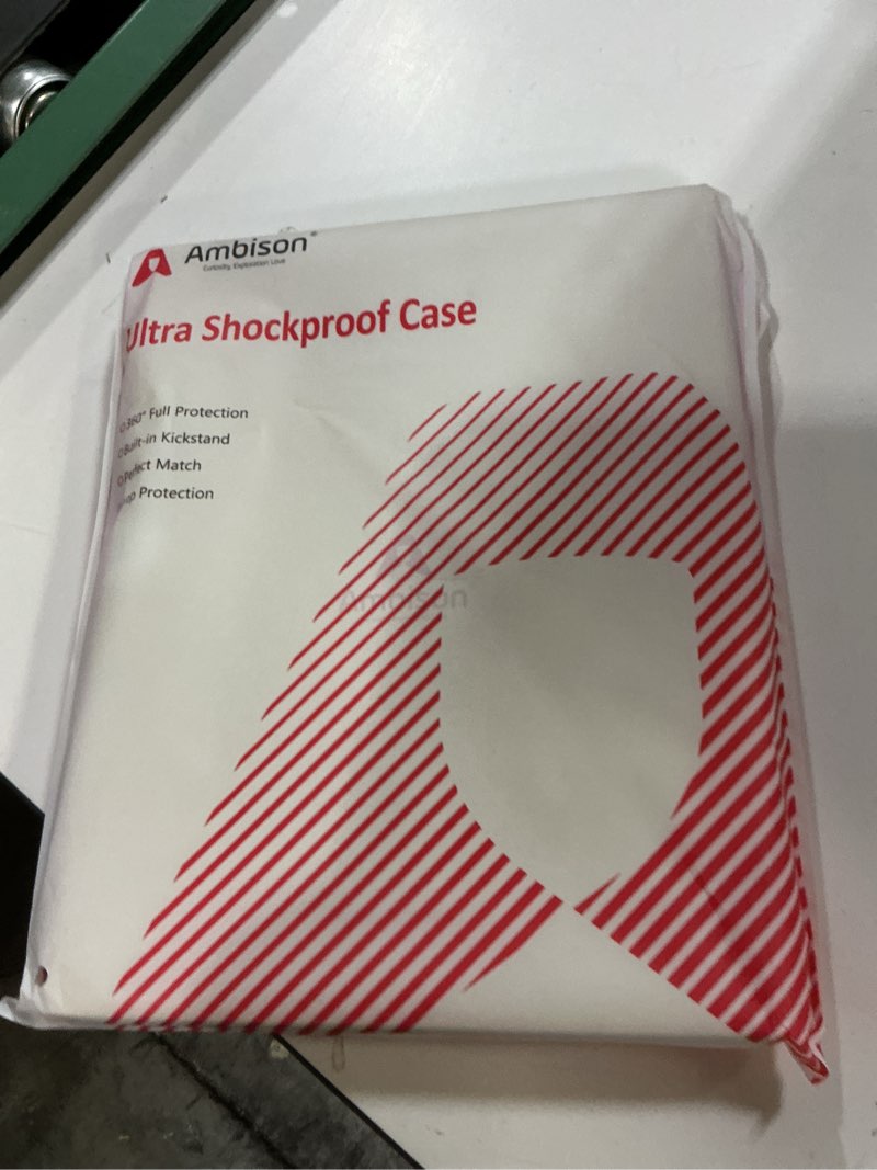 Condition photo showing New/Like New for ambison case for ipad (a16) 11th/10th generation (2025/2022) 11''/10.9'' for kids girls with 9h tempered glass screen protector, heavy duty protective with butterfly stand, carrying strap-multicolor case for ipad (a16) 11th/10th generation 11/10.9'' multicolor case+glass screen protector