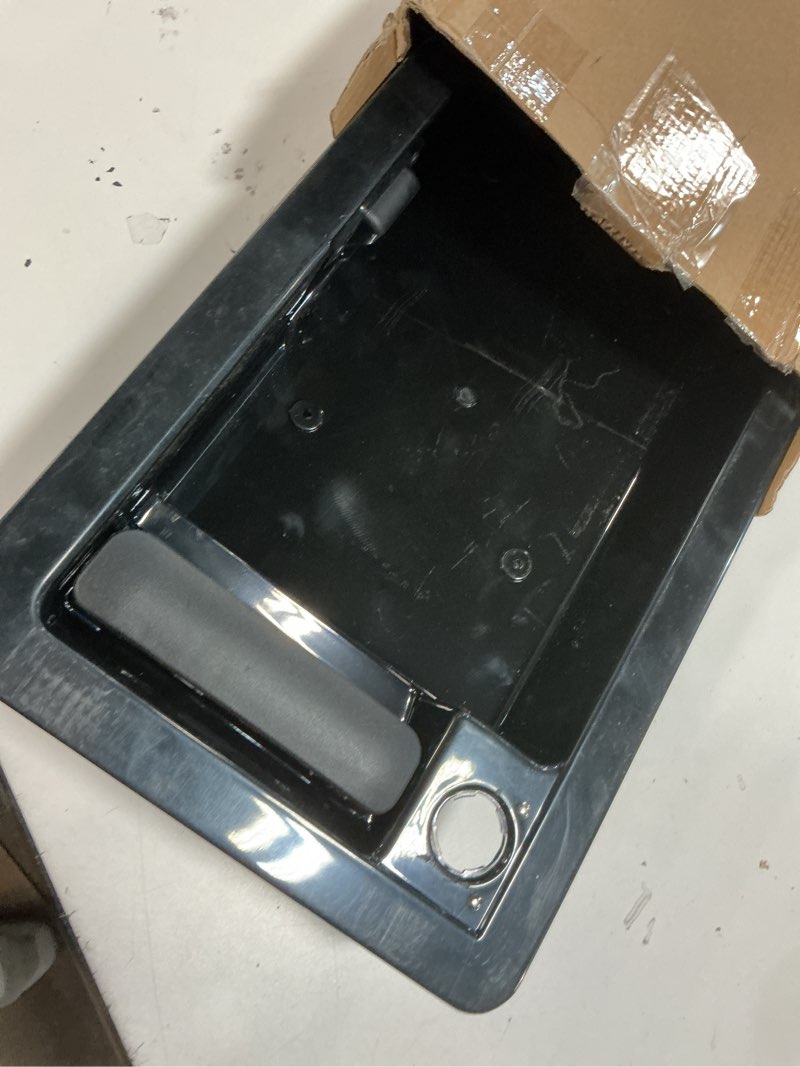Condition photo showing Good Condition for exterior door handle, compatible with 1992-2007 ford e150 e250 e350 e450 econoline & more, rear right cargo & license plate tag bracket holder housing | replaces# 6c2z-15434a20-aa outside handle license plate bracket