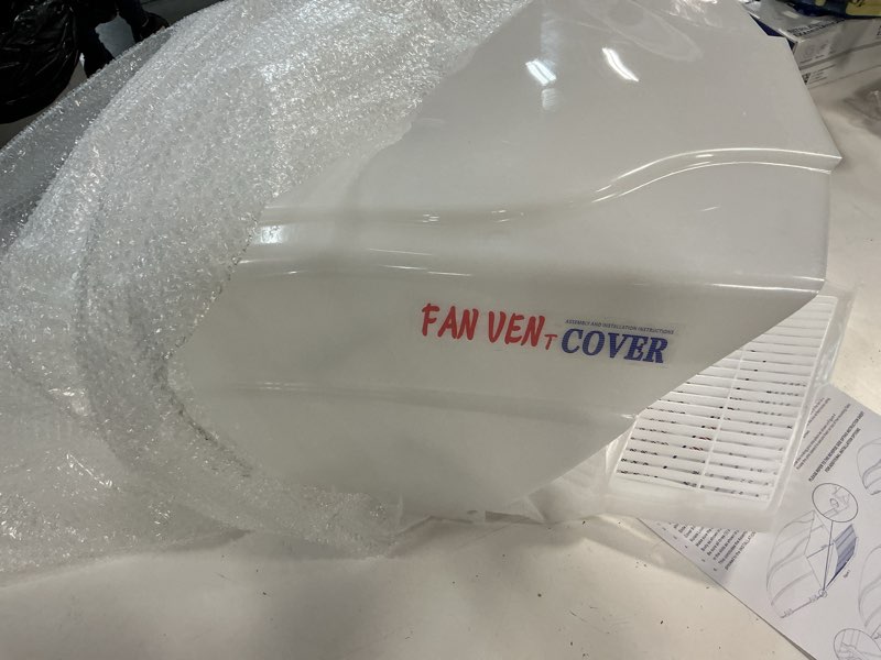 Condition photo showing Good Condition for roof vent cover, white