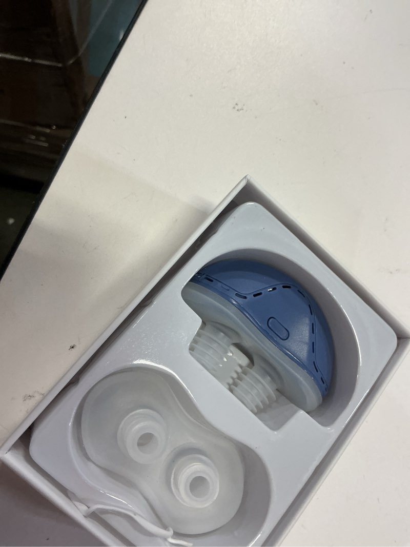 Condition photo showing Good Condition for anti snoring devices, double vortex anti snoring device, snoring solution, adjustable wind speed, suitable for all nose shapes, stop snoring suitable for men and women, blue eaa1