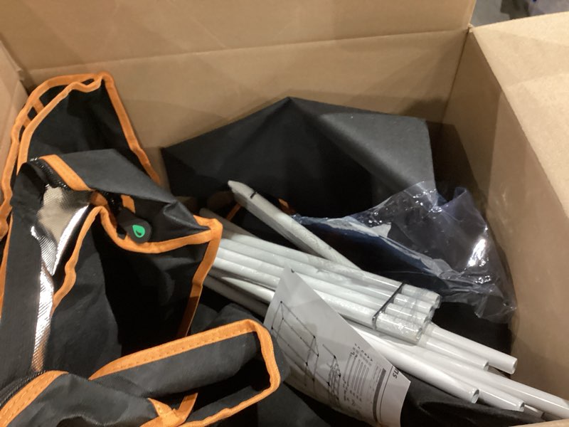 Condition photo showing As Is for 2x2 Grow Tent Kit (24"x24"x55") - Heavy-Duty 600D Diamond Mylar Canvas Lining, 98% Reflective, Viewing Window & Removable Floor Tray for Hydroponics Indoor Growing