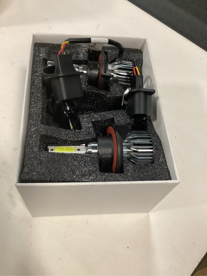 Condition photo showing Good Condition for led auto led compatible for 2018 2019 2020 2021 2022 2023 2024 2025 polaris ranger xp 1000 headlight bulbs, h13 9008 headlights for atv utv lights, 6000k bright white, halogen headlamp replacement