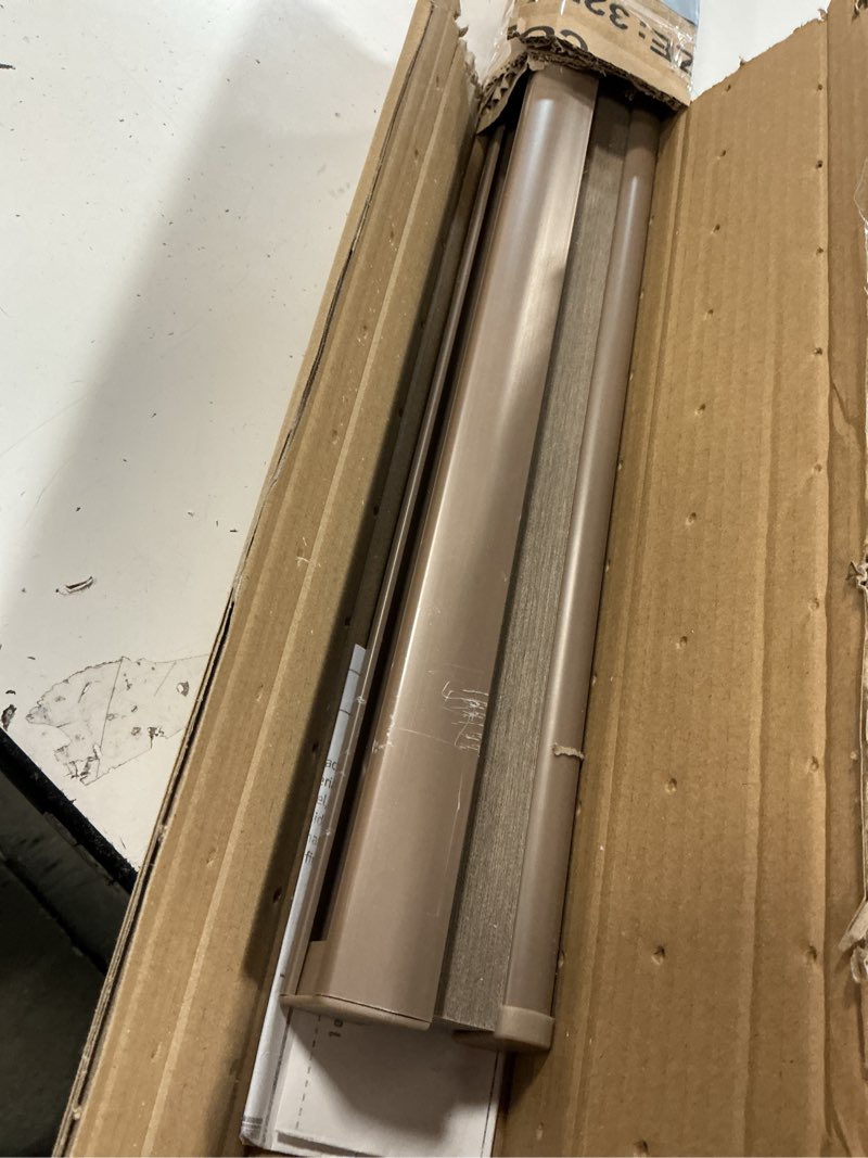 Condition photo showing Good Condition for DEZ FURNISHINGS Cordless 1" Light Filtering Cellular Shade, 41.5"W x 48"H, Linen Linen 41.5"W x 48"H