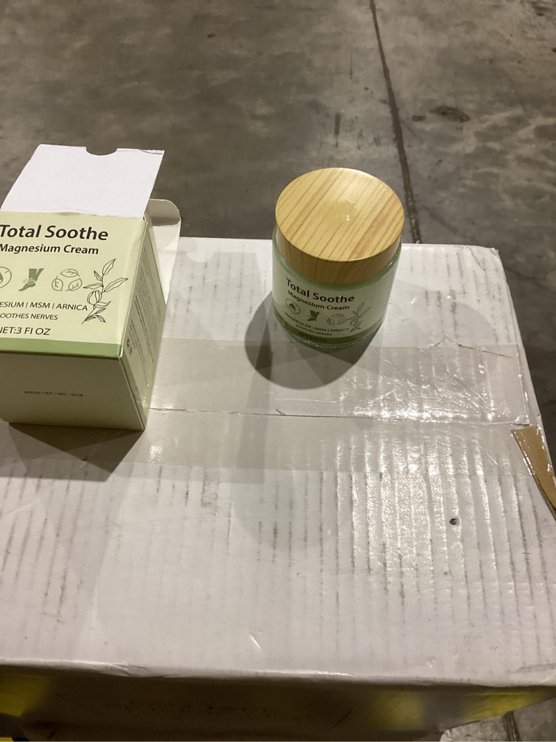 Condition photo showing New/Like New for Total Soothe Magnesium Cream,Nerve Relief Cream,Joint Relief with Mineral Delivery Formula, MSM & Amica for Knee Joint & Muscles