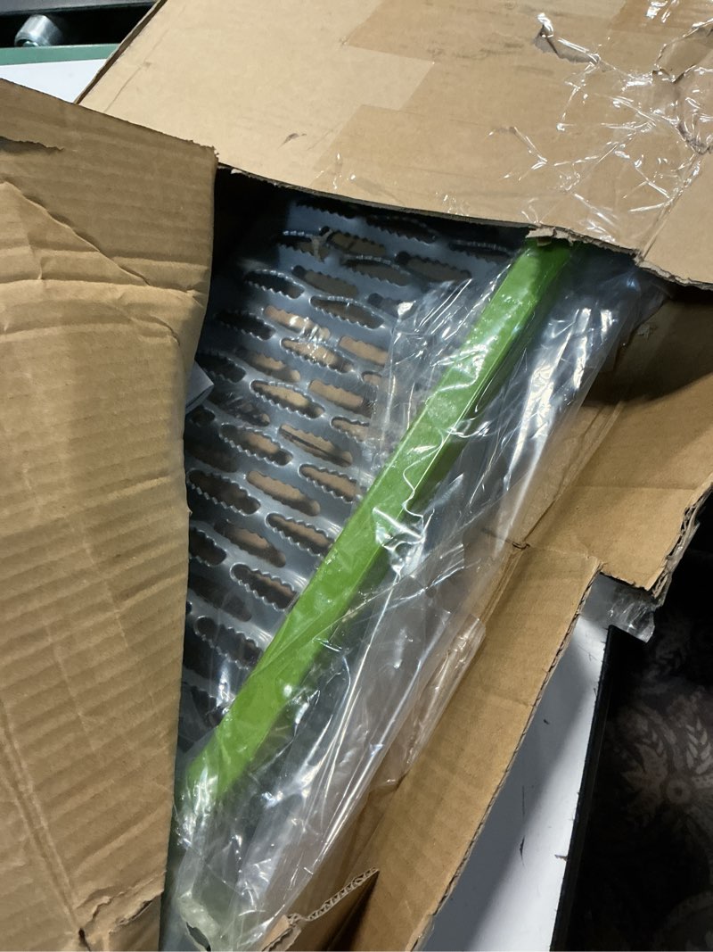 Condition photo showing Good Condition for dicmic folding heavy duty tire step for truck, suv and rv adjustable tire mounted step fit most tire from 10.2” to 14.4”, rated up to 300 lbs, shark jaw shape non-slip design, green type2 green