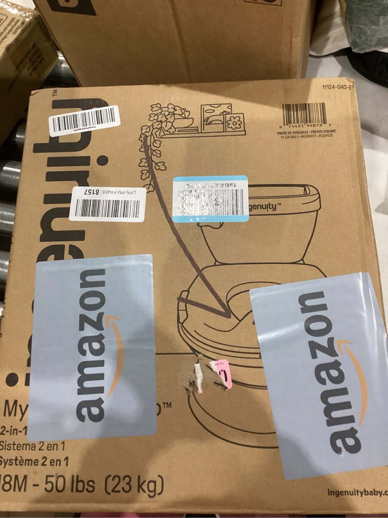 Condition photo showing Good Condition for Ingenuity My Size Potty Pro in Green, Infant Potty Training Toilet, Lifelike Flushing Sound, for Ages 18 Months, Up to 50 Pounds