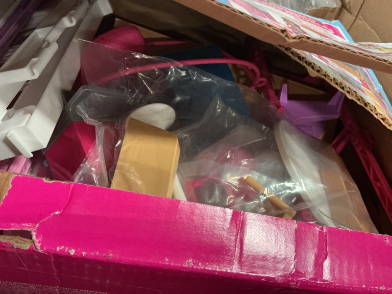 Condition photo showing Good Condition for Barbie 3-Story Townhouse Dollhouse with Elevator, Swing Chair, Furniture and Accessories, Fold for Portability and Travel (Amazon Exclusive)