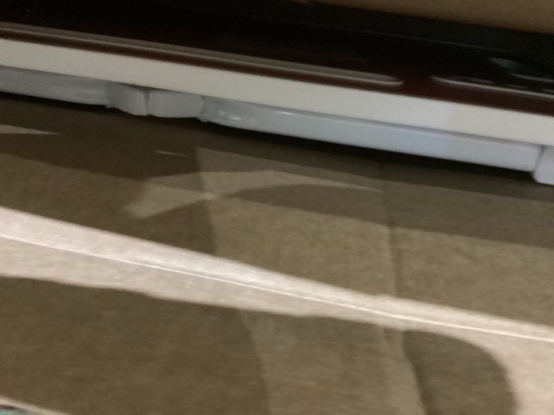 Condition photo showing As Is for Laptop Bed Table, Laptop Desk for Bed, Foldable Laptop Bed Desk with USB Charge Port, Handle, Desktop Card Slot, Cup Slot, Side Drawer, Portable Laptop Table for Bed Eating Reading Working Pink