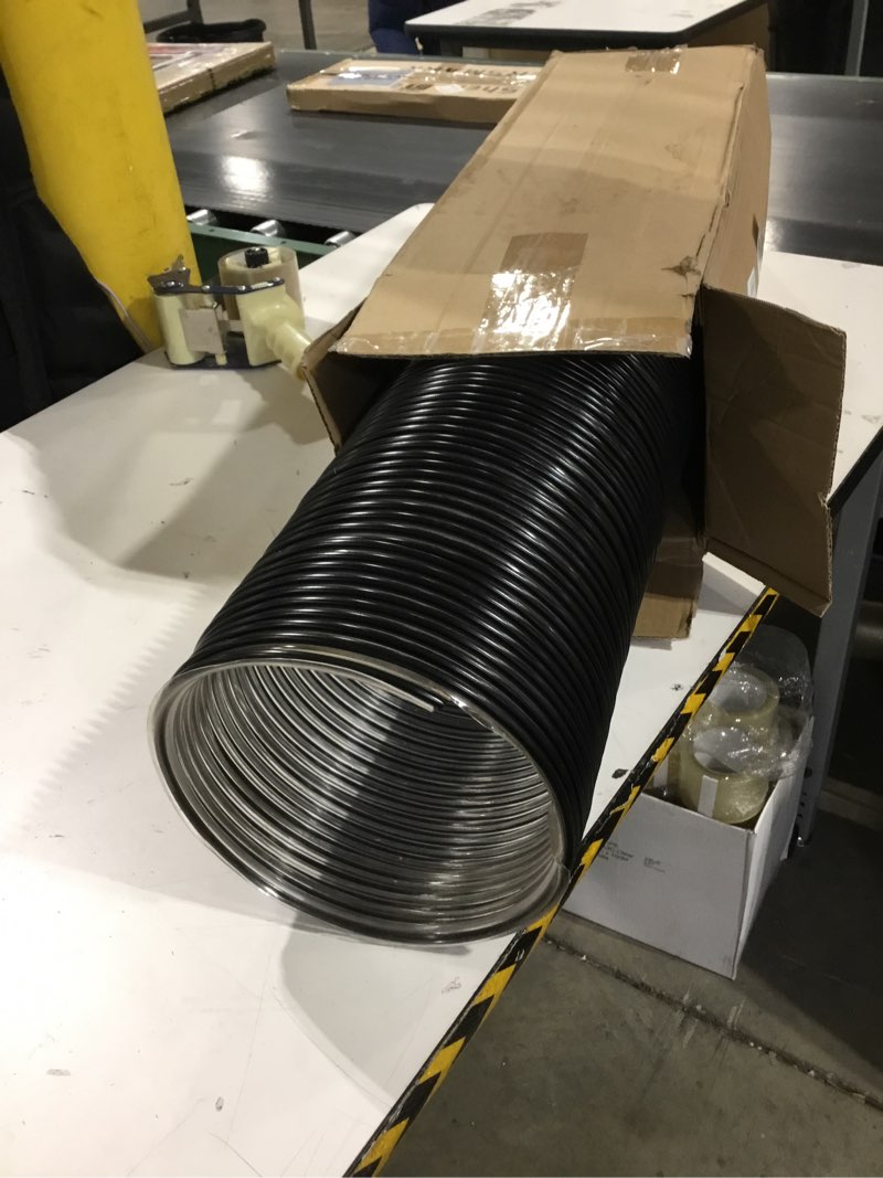 Condition photo showing Good Condition for Pangda 8 in x 8 ft Clear Grass Catcher Lawn Vac Hose PU Flexible Leaf Vac Collection Lawn Mower Bagger Dust Collection Hose Fits Most Brands