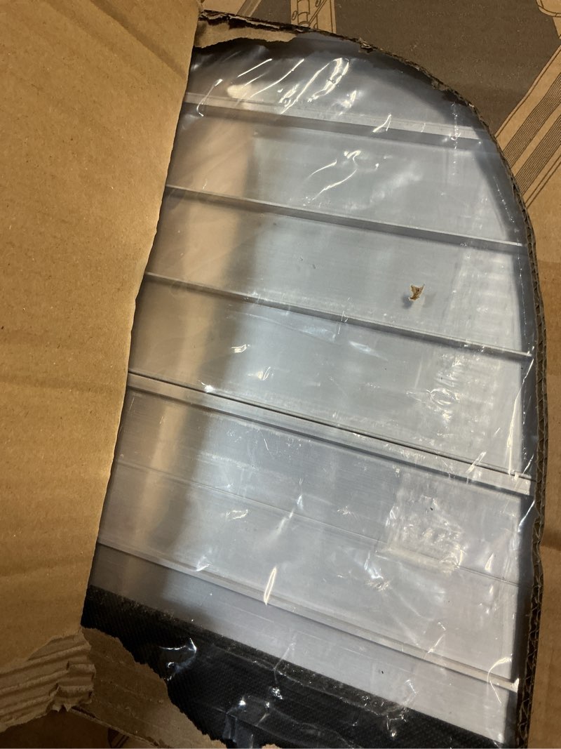 Condition photo showing New/Like New for fachnuo 2 feet portable wheelchair ramp, non-skid aluminum handicap ramps with handle, folding threshold wheel chair ramp for home steps, stairs, entry, doorways, applicable height 2-6 inches aluminum 2ft(using height 2-6'')