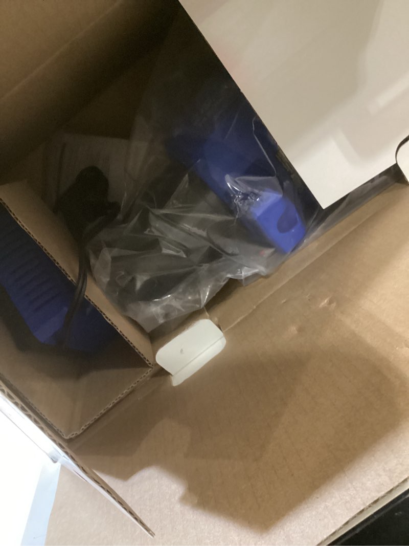 Condition photo showing As Is for kobalt 24-volt 500-cfm 120-mph battery handheld leaf blower 4.0 ah battery included charger included