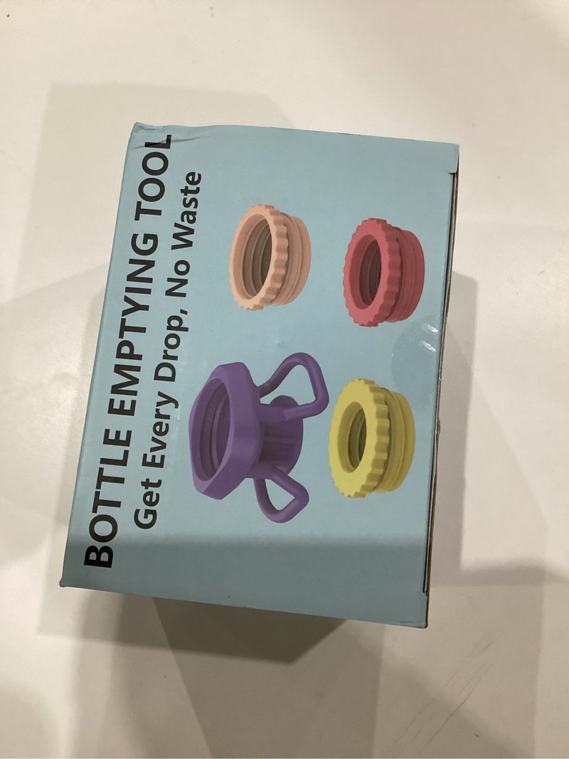 6 Pack Bottle Emptying Kit Fit Most Plastic Bottles with Food-Grade and BPA-Free Material, Get Every