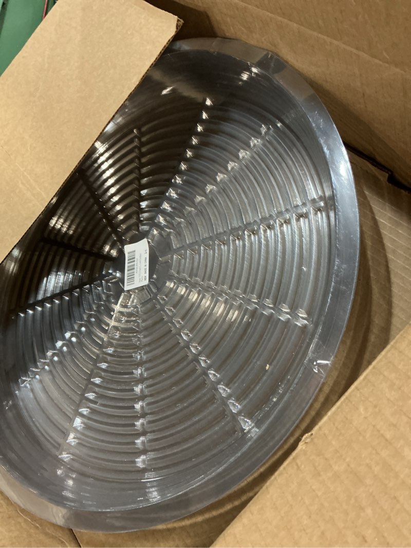 Condition photo showing Good Condition for tite 5 pack clear plant saucer heavy duty sturdy drip trays for indoor and outdoor plants