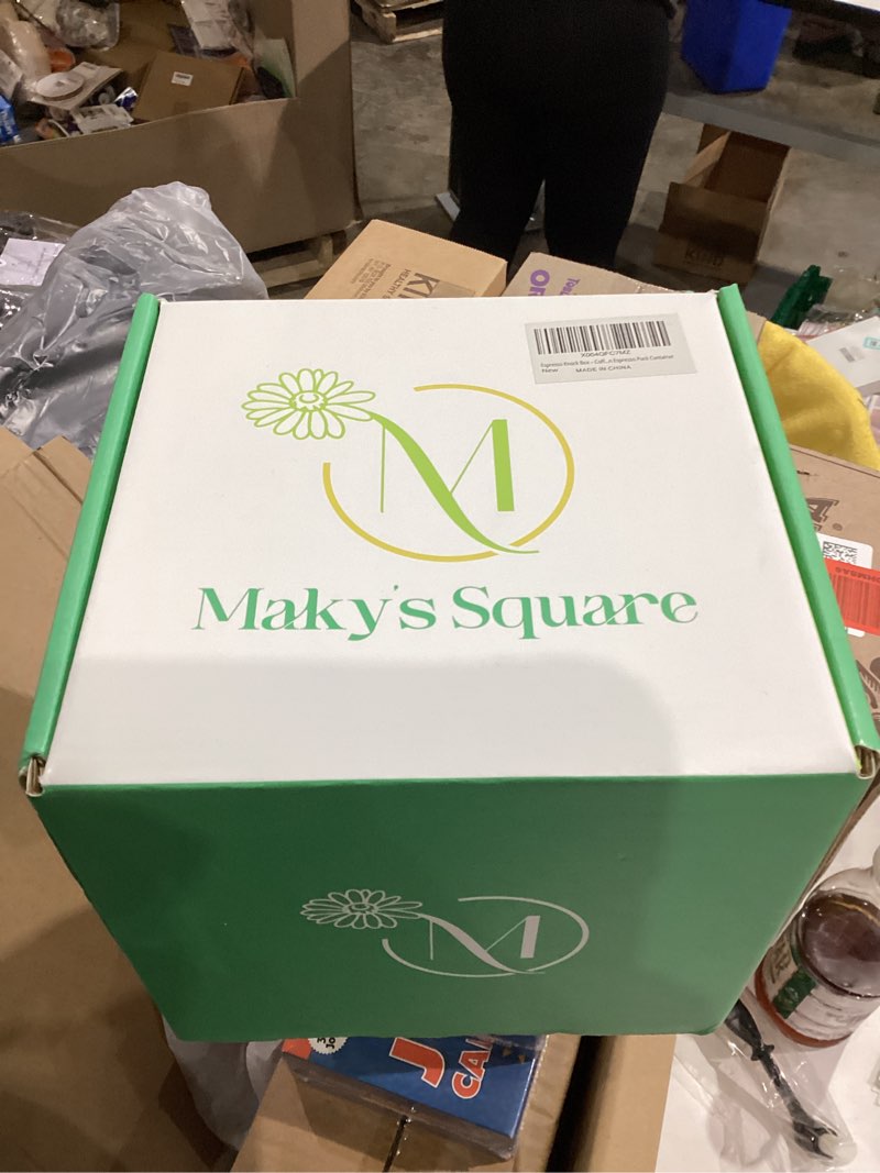 Condition photo showing New/Like New for Espresso Knock Box 6” – Durable Coffee Knock Box with Removable Bar, Easy Clean Espresso Puck Container for Home & Baristas (Black)