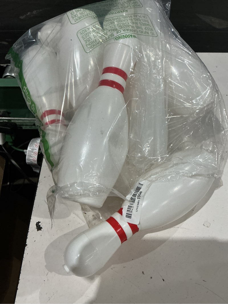 Condition photo showing As Is for bowling pin water