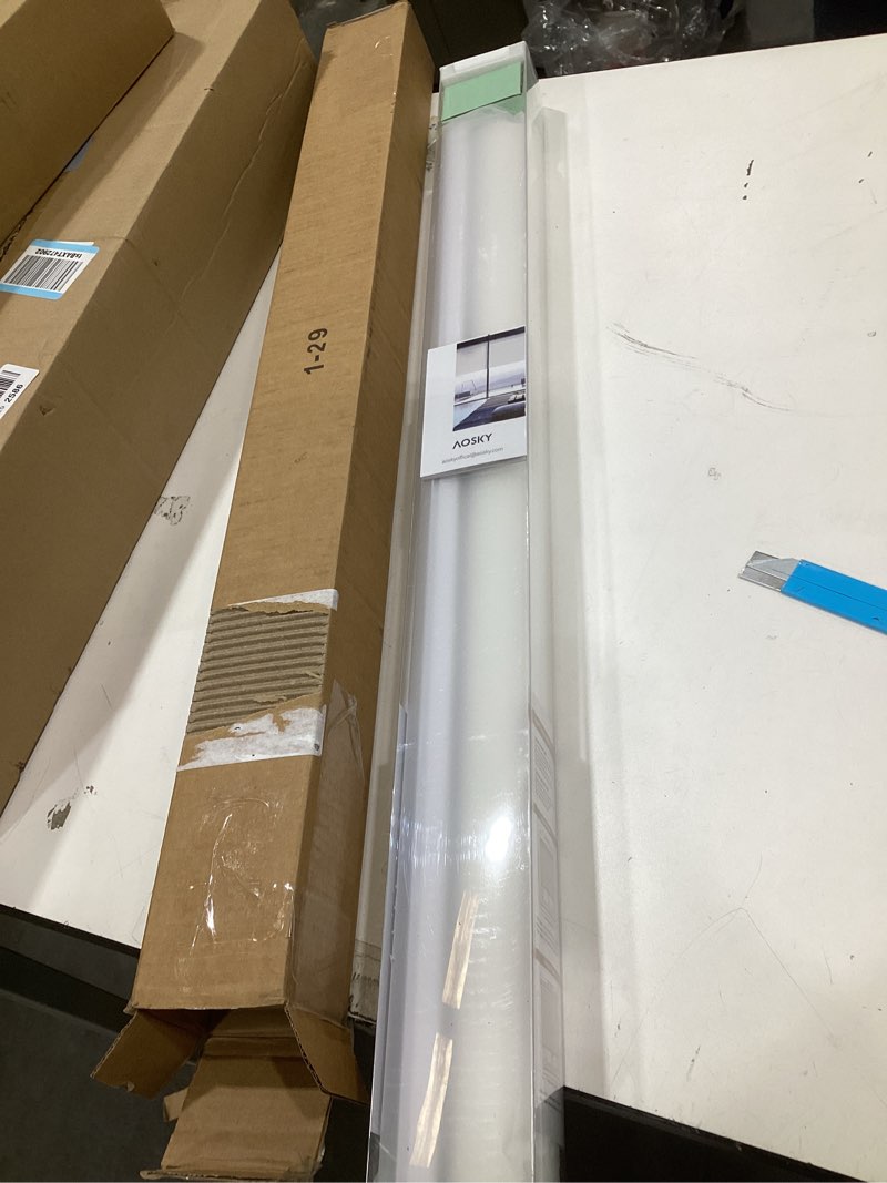 Condition photo showing Good Condition for AOSKY Cordless Roller Shades for Windows Light Filtering Shades with 5% Openness Solar Screen Semi Sheer Roller Blinds UV Protection for Office and Home. Easy to Install 29" W x 72" H (Beige) 29"W x 72"H Beige
