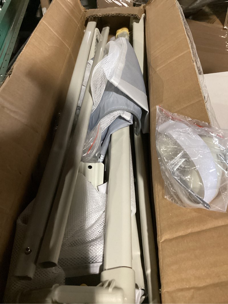 Condition photo showing Good Condition for bed rail for toddlers twin, full, queen, king & cal kingmattress size | swing down rail guard | mattress side rail for kids (gray and white, (3 sides for king size) 79.9x79.9x76 inch) gray and white (3 sides for king size ) 79.9x79.9x76 inch