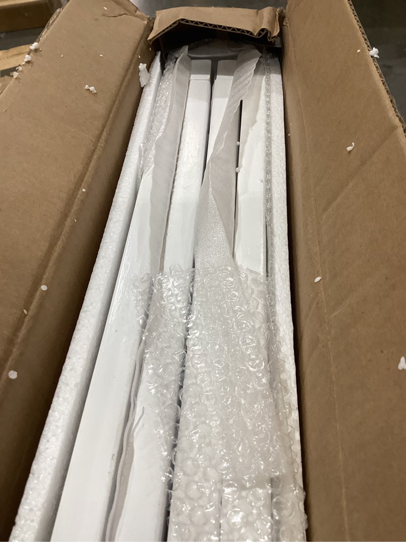 Condition photo showing Good Condition for extra wide clear dog gate ?4 panel ?71.97" w*24.61" tall ? wooden dog gate, clear acrylic pet gate?transparent freestanding pet gate for doorways stairs 72" w*24.61" tall (4 panel)