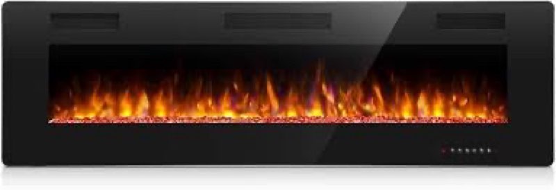 Antarctic Star 42 Inch Electric Fireplace in-Wall Recessed and Wall Mounted, Fireplace Heater and Li