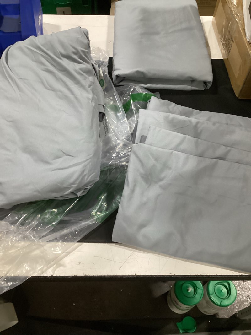 Condition photo showing Good Condition for extra deep king sheet set - 6 piece breathable and cooling sheets - hotel luxury bedding for women, men, kids & teens - easy & secure fit - soft, wrinkle free & comfy - extra deep pockets - steel blue 05 - steel blue king