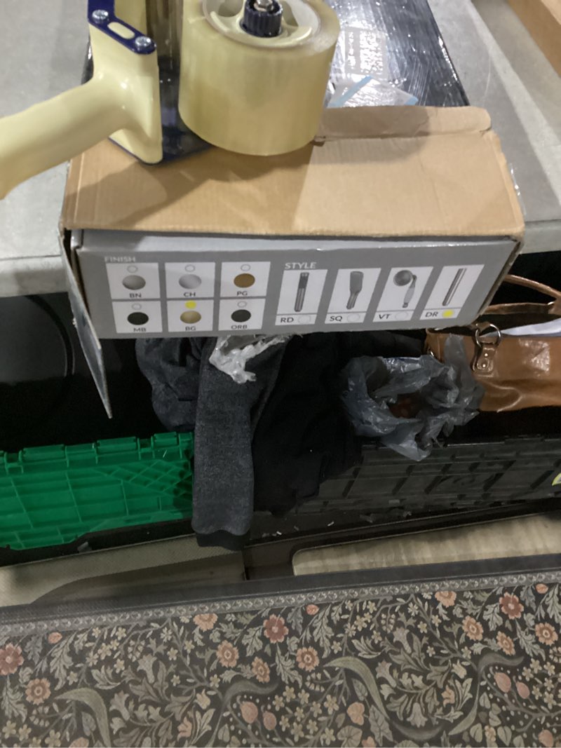 Condition photo showing New/Like New for WOODBRIDGE F0007 BG Freestanding Tub Filler Bathtub Floor Mount Brass Bathroom Faucets with Hand Shower, F-0007 Golden, Brushed Gold Brushed Gold Round Hand Shower