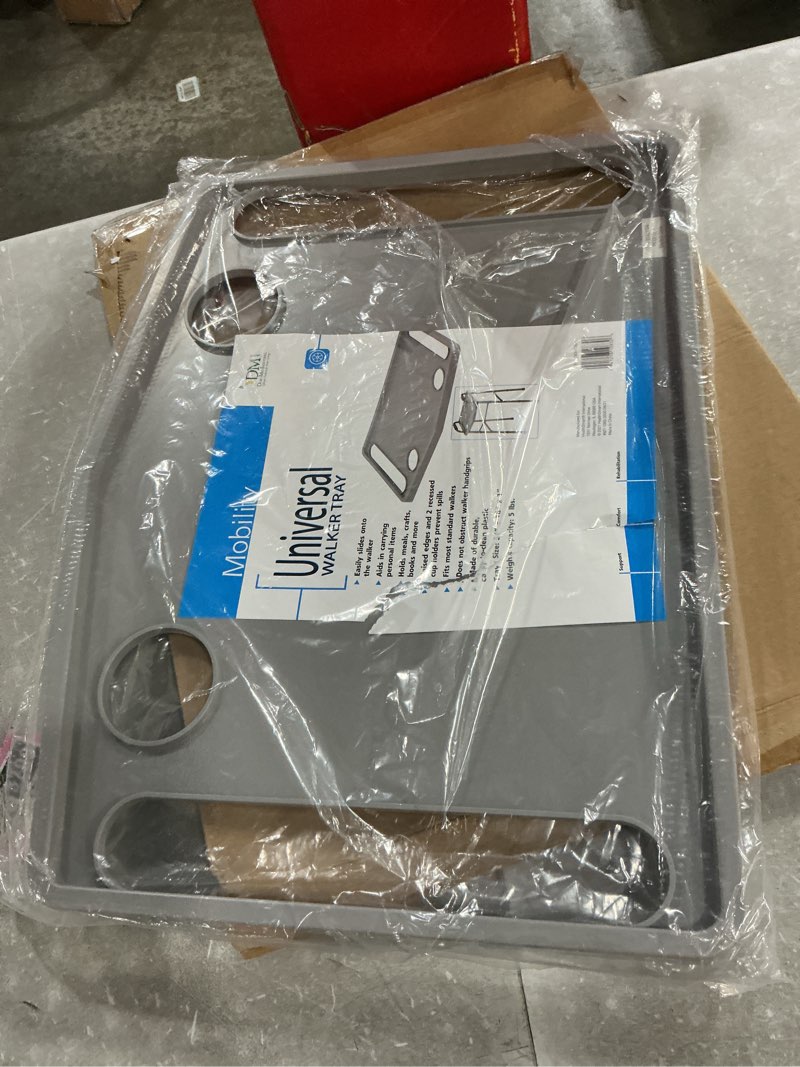 Condition photo showing Good Condition for dmi medical walker tray for seniors with cup holder  gray
