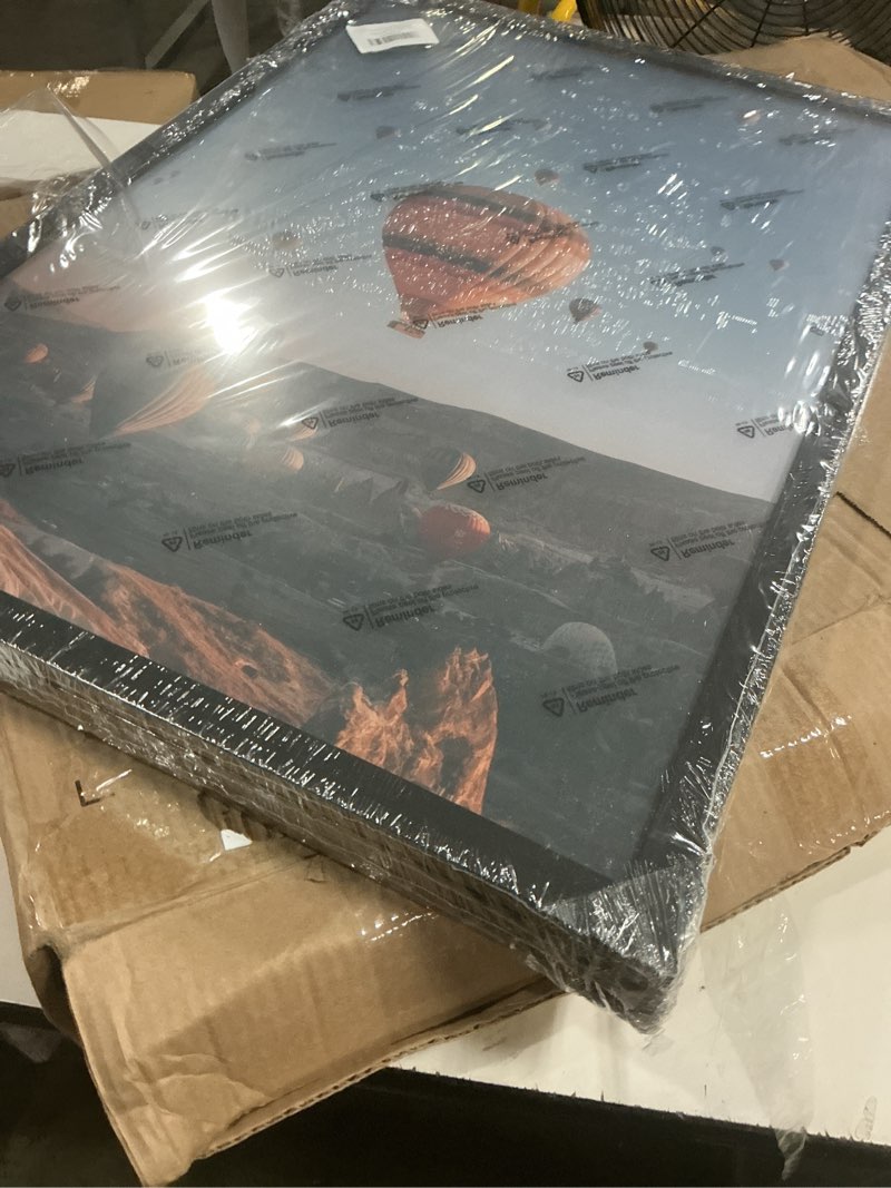 Condition photo showing Good Condition for 17x24 picture frame black for wall mounting set of 3, horizontal and vertical formats for wall hanging, wood 17x24 frame, black, 3 pack 3 17x24