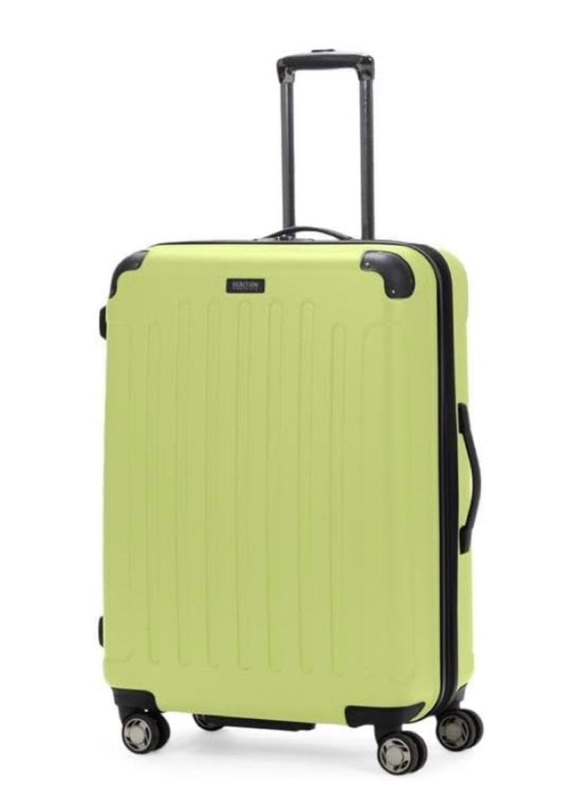 kenneth cole reaction renegade luggage expandable 8-wheel spinner lightweight hardside suitcase, sunny lime, 20-inch carry on sunny lime 20-inch carry on