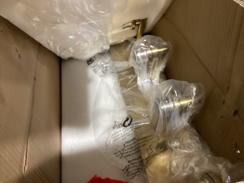 Condition photo showing New/Like New for Bathroom Light Fixtures, 4 Light Brushed Gold Vanity Light, 26 Inch Modern Wall Sconces with Globe Milk White Glass Shade, Vanity Lighting Fixtures Over Mirror, VL195-BG-ML-4 Brushed Gold, Milk Glass 4-Light