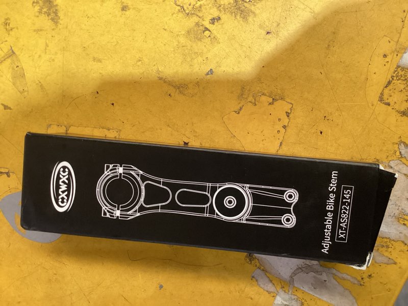Condition photo showing Good Condition for cxwxc adjustable mtb stem 31.8mm 70 degree - 90/110/145mm bike stem riser for handlebar - aluminum alloy mountain bike handlebar riser extender for mtb road city bike bicycle (31.8 x 145mm) a: 31.8 x 145mm