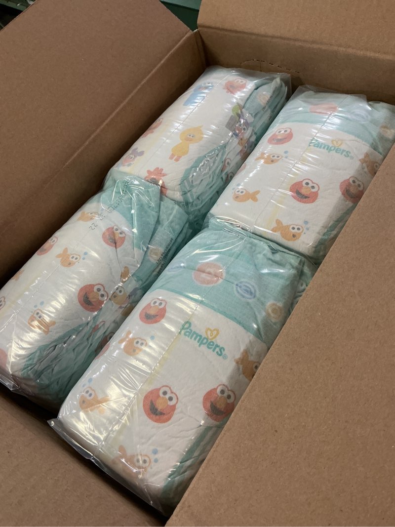 Condition photo showing New/Like New for Pampers Diapers - Baby Dry - Size 2, 112 Count, Absorbent Disposable Infant Diaper (Packaging May Vary) Size 2 112