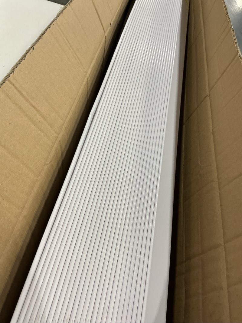 Condition photo showing As Is for cardboard edge protector 2” x 2” x 48”, pack of 50 – cardboard corner protectors for shipping white v-board pallet corner protectors