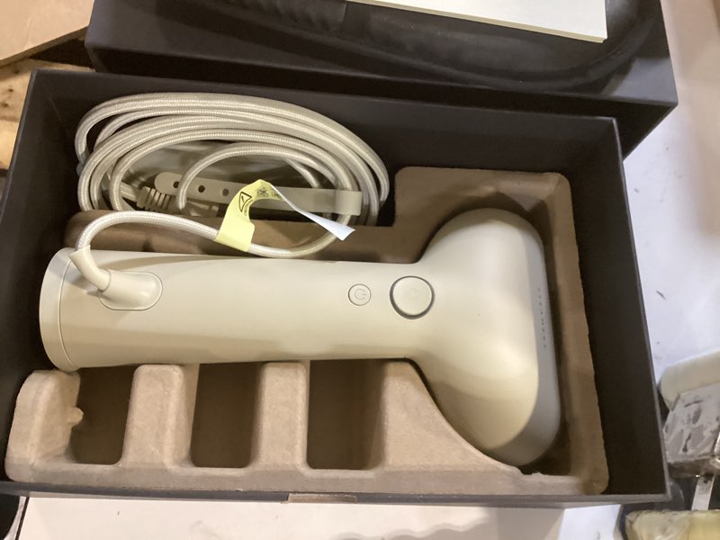 Condition photo showing Good Condition for steamery handheld clothes steamer cirrus 3, 1200w, us plug, heated ironing plate, fast heat up, garment wrinkle remover, beige