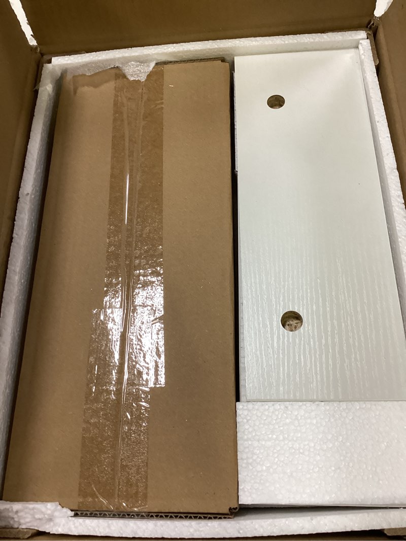 Condition photo showing Good Condition for Dual Monitor Stand Riser with Phone Tablet Holder, 35.8in Large Monitor Stand for Desk, Computer Monitor Stand for 2 Monitors, Desk Shelf for Top of Desk, Desktop Organizer for Laptop, Printer, TV 35.7" White