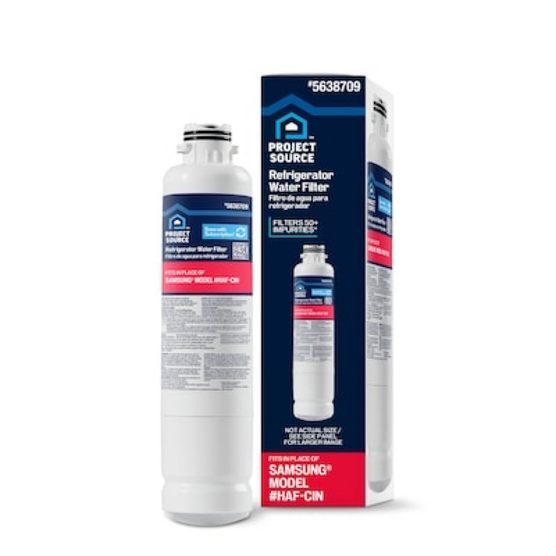 project source push-in refrigerator water filter fits samsung haf-cin item #5638709 | model #psc