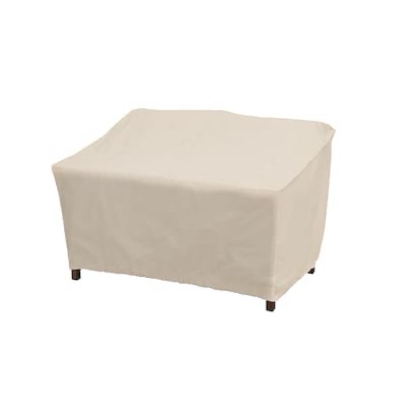 style selections tan polyester patio furniture cover for loveseat