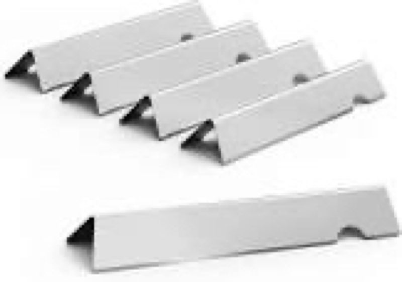 weber flav bars set (5) stainless steel 3 burner – fits genesis, genesis ii (2016+) & genesis (2022+) 300 series, even heat & burner protection & enhances smoky flavor