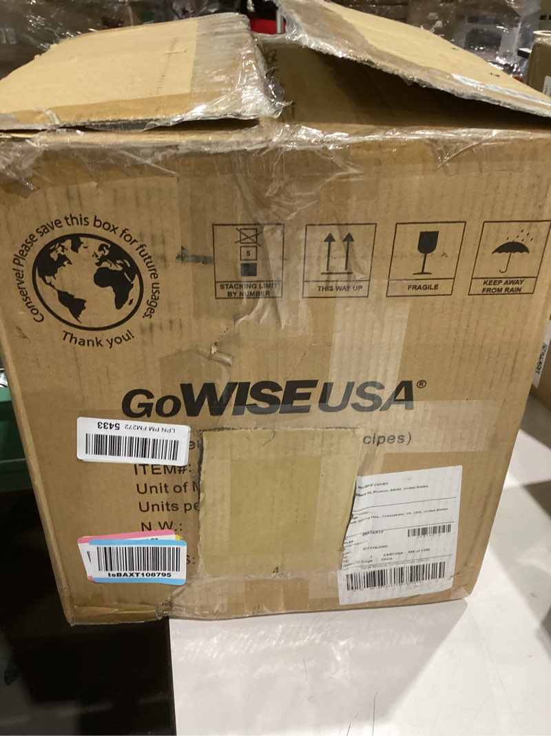 Condition photo showing Good Condition for GoWISE USA 1700-Watt 5.8-QT 8-in-1 Digital Air Fryer with Recipe Book, Black Black 5.8-QT Air Fryer