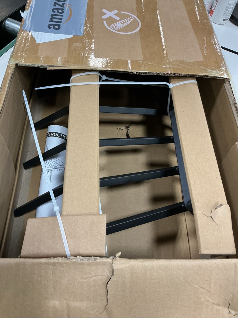 Condition photo showing New/Like New for Mr IRONSTONE Fireplace Grate 24 inch Solid Steel Heavy Duty Firewood Log Burning Rack Fire Grates for Outdoor Kindling Tools Pit Indoor Fireplace Log Holder Wrought Iron Wood Stove