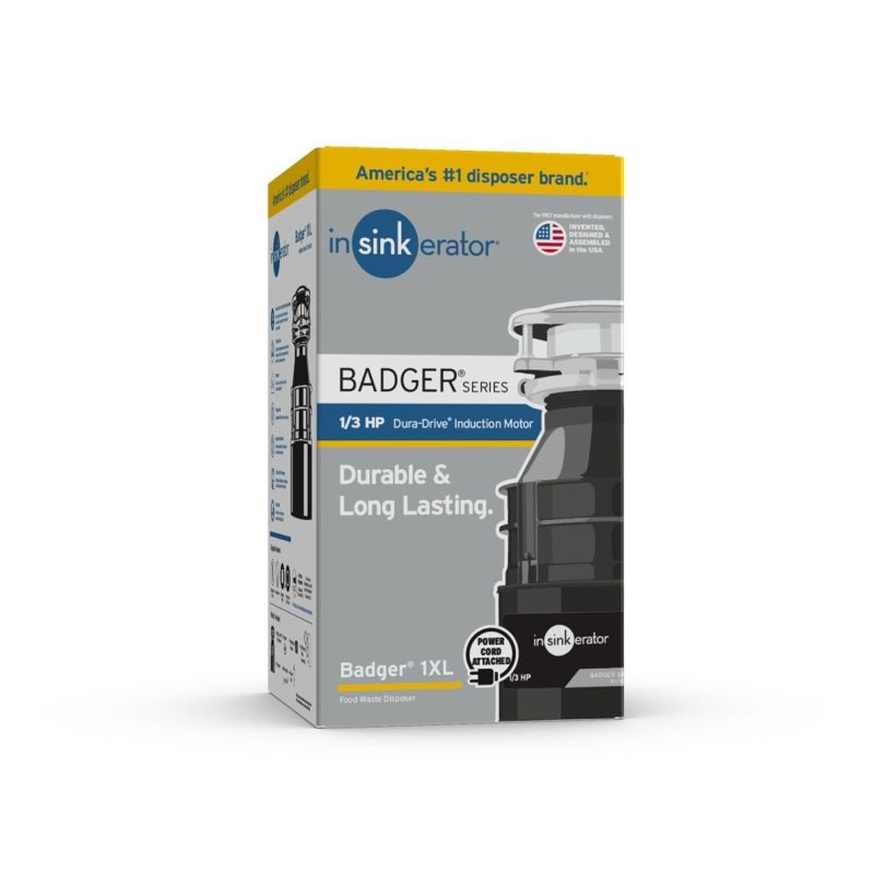 insinkerator badger 1xl continuous feed 1/3-hp septic safe corded