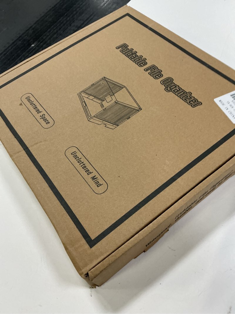 Condition photo showing New/Like New for MUKAI File Box Organizer, Hanging Folder Storage Boxes, File Folder Organizer with Slide, Filing Crate Bin Holder with Letter-size File Holder Filing Box for Office, Home, Decor (1) Standard (1 Count)