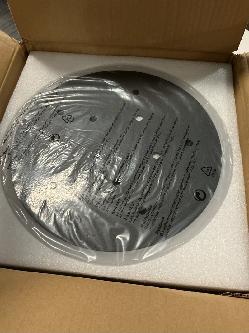 Condition photo showing Good Condition for Modern Ceiling Light,50W Flush Mount Ceiling Lights,Dimmable lampara de techo para sala,4 Rings Lighting Fixture Ceiling Lamps for Living Room, Bedroom,Kitchen,Laundry Room,3000-6000K,Chrome 4 Ring-dimmable-50w-Chrome