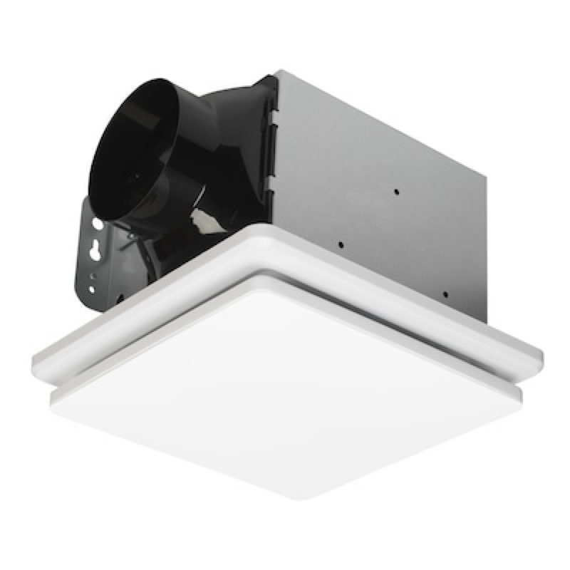 utilitech utilitech 1.0-sone 80-cfm white decorative lighted bathroom fan