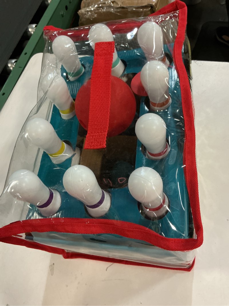 Condition photo showing New/Like New for Chuckle & Roar 10-Pin Kids Bowling Set with Pin Pal – Indoor Active Game for Family Game Night, Easy Setup & Cleanup, Color & Number Learning Toy, Ages 3+