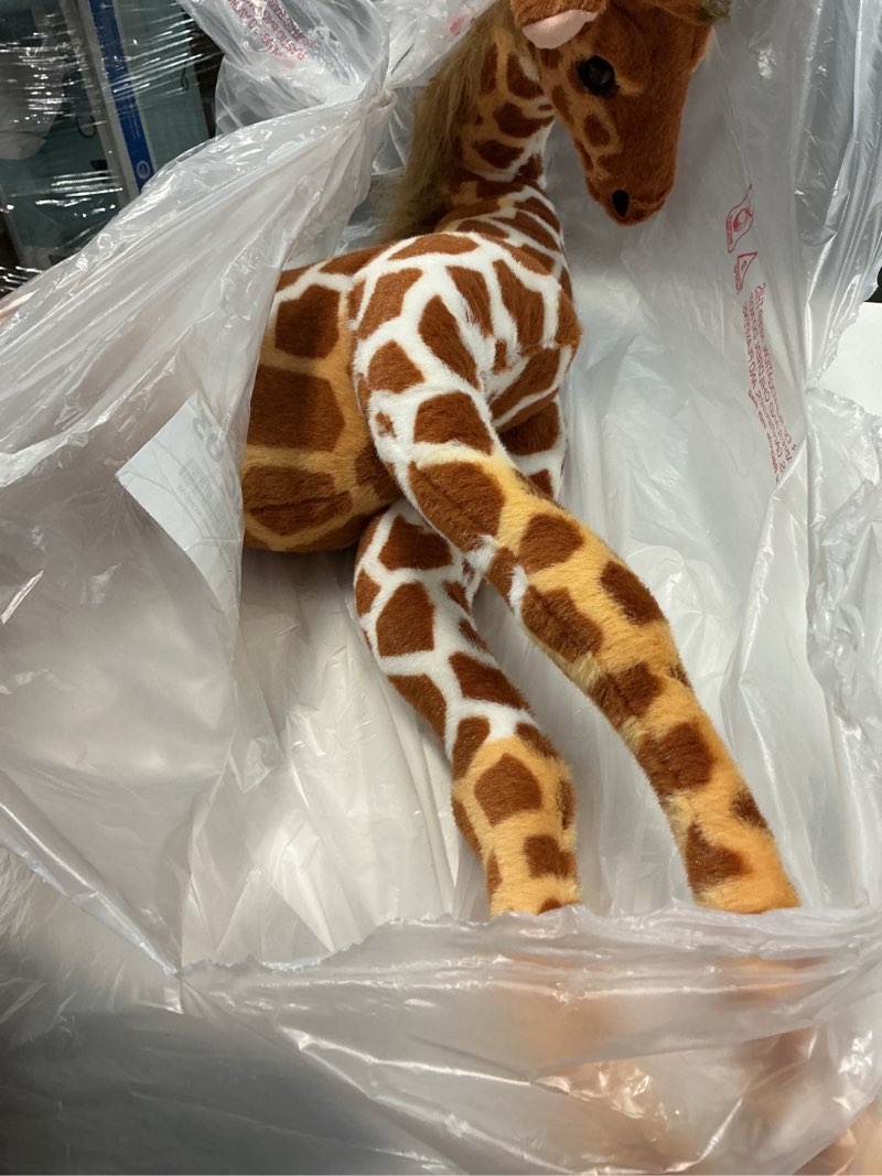Condition photo showing Good Condition for The Petting Zoo Giraffe Stuffed Animal, Gifts for Kids, Wild Onez Zoo Animals, Jumbo Giraffe Plush Toy 24 inches