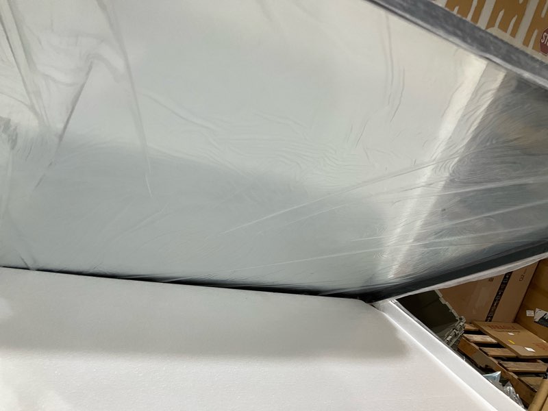 Condition photo showing Good Condition for 30x36 inch black metal framed bathroom mirror for wall, hd tempered glass | vanity mirror for over sink, anti-rust aluminum alloy mirror, farmhouse, horizontally or vertically hanging