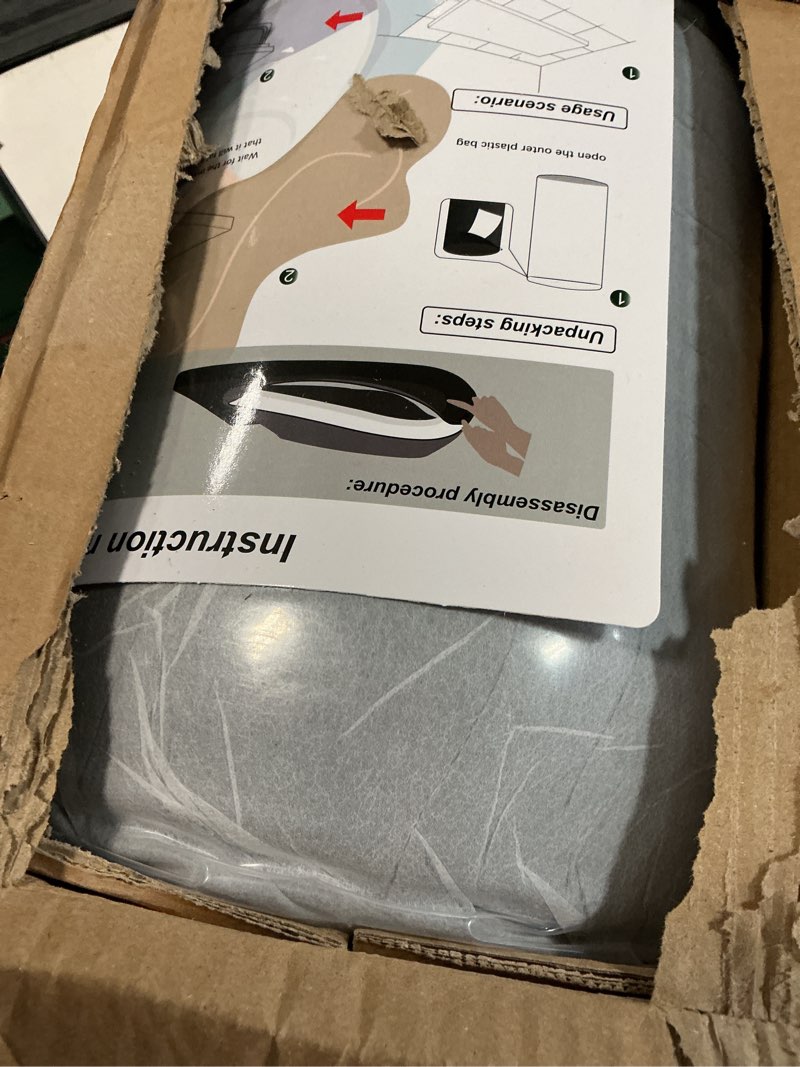 Condition photo showing New/Like New for cymula camping cot mattress 2in memory foam sleeping pad,soft warm non-slip camping mattress topper with retaining for adults,portable roll up pad for travel?only mattress? cot (75*30*2) grey