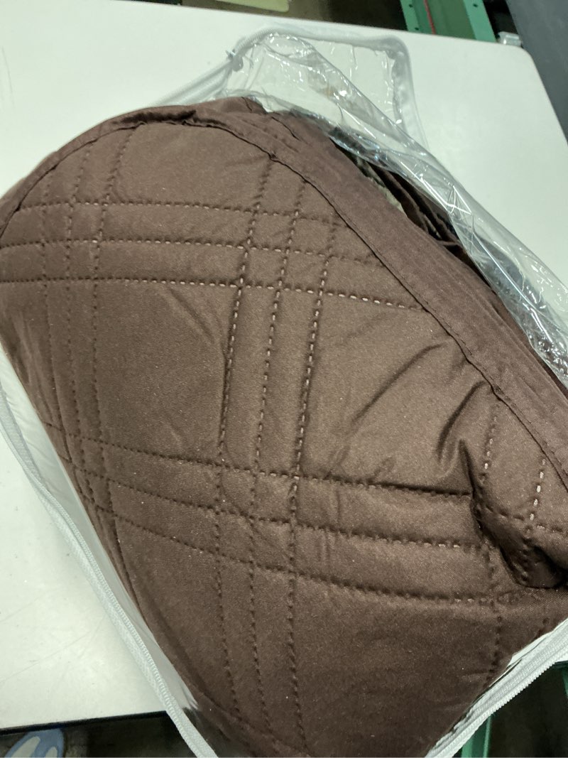 Condition photo showing Good Condition for taococo 100% waterproof oversized loveseat recliner cover, non slip split couch covers for reclining loveseat with elastic straps for kids pets(oversized 2 seater, coffee) coffee 2 seater oversized