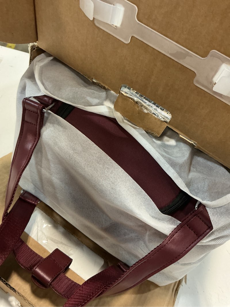 Condition photo showing Good Condition for LUGGEX Underseat Carry On Luggage with Wheels, UDK Stylish Lightweight Under Seat Luggage, Soft Sided Personal Item Suitcase for Short Trip (UX-Core, Dark Scarlet, 16 Inch) Dark Scarlet Underseat 16-Inch