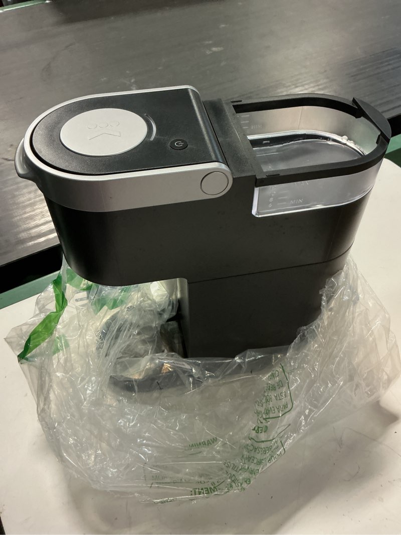 Condition photo showing As Is for keurig k-mini single serve k-cup pod coffee maker, 6 to 12oz brew size, with cord storage, perfect for small spaces, black